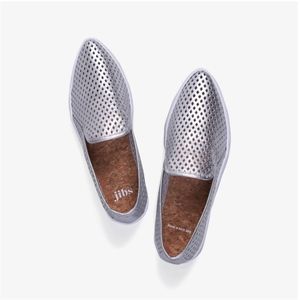 Jibs Slim Silver Fashion Slip on, Women's Size 8M, New